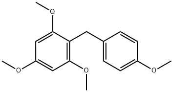 BENZENE, 1,3,5-TRIMETHOXY-2-[(4-METHOXYPHENYL)METHYL]- Structure