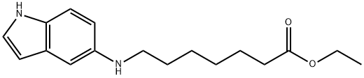 ethyl 7-(1H-indol-5-ylamino)heptanoate Structure