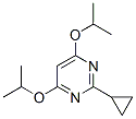Pyrimidine, 2-cyclopropyl-4,6-bis(1-methylethoxy)- (9CI) 化学構造式