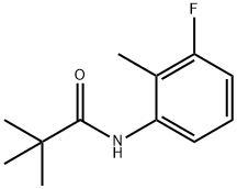 Propanamide, N-(3-fluoro-2-methylphenyl)-2,2-dimethyl- (9CI) 化学構造式