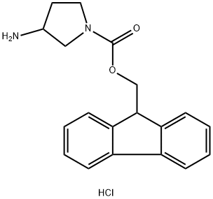 3-AMINO-1-N-FMOC-PYRROLIDINE HYDROCHLORIDE
 化学構造式