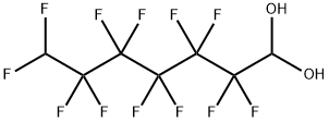 2,2,3,3,4,4,5,5,6,6,7,7-十二氟-1,1-庚二醇,812-87-3,结构式