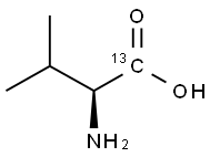 L-缬氨酸-1-13C,81201-85-6,结构式
