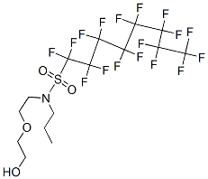 1,1,2,2,3,3,4,4,5,5,6,6,7,7,8,8,8-heptadecafluoro-N-[2-(2-hydroxyethox y)ethyl]-N-propyl-octane-1-sulfonamide,81209-76-9,结构式