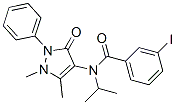 81217-10-9 N-(1,5-dimethyl-3-oxo-2-phenyl-pyrazol-4-yl)-3-iodo-N-propan-2-yl-benz amide