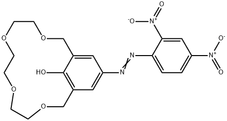 15-冠-4[4-(2,4-二硝基苯偶氮)苯酚], 81238-57-5, 结构式