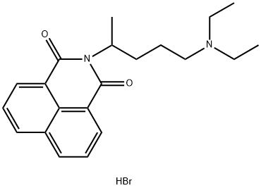 1H-Benz(de)isoquinoline-1,3(2H)-dione, 2-(4-(diethylamino)-1-methylbut yl)-, monohydrobromide Structure