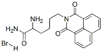1H-Benz(de)isoquinoline-2(3H)-hexanamide, alpha-amino-1,3-dioxo-, mono hydrobromide Structure