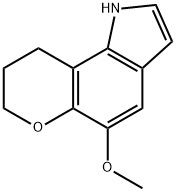 1,7,8,9-Tetrahydro-5-methoxypyrano(2,3-g)indole Structure
