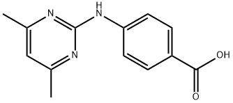 4-[(4,6-DIMETHYLPYRIMIDIN-2-YL)AMINO]BENZOICACID
 Structure