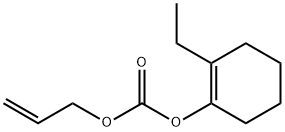 Carbonic acid, 2-ethyl-1-cyclohexen-1-yl 2-propenyl ester (9CI) 结构式