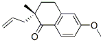 1(2H)-Naphthalenone,3,4-dihydro-6-methoxy-2-methyl-2-(2-propenyl)-,(2S)-(9CI) 化学構造式