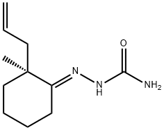 Hydrazinecarboxamide, 2-[(2S)-2-methyl-2-(2-propenyl)cyclohexylidene]-, (2E)- (9CI) Structure