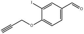 3-碘-4- (丙-2-炔-1-基氧基) 苯甲醛, 812642-63-0, 结构式