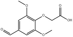 (4-甲酰基-2,6-二甲氧基苯氧基)乙酸 结构式