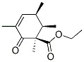 3-Cyclohexene-1-carboxylicacid,1,3,5,6-tetramethyl-2-oxo-,ethylester,(1R,5R,6R)-(9CI) Structure