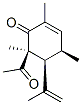 2-Cyclohexen-1-one,6-acetyl-2,4,6-trimethyl-5-(1-methylethenyl)-,(4R,5S,6S)-(9CI) Structure