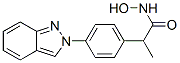 N-hydroxy-2-(4-indazol-2-ylphenyl)propanamide Struktur
