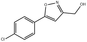 (5-(4-CHLOROPHENYL)-3-ISOXAZOLYL)METHANOL 结构式