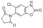 1-(5-Chloro-2,3-dihydro-2-oxo-6-benzoxazolyl)-2,5-pyrrolidinedione Structure