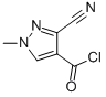 1H-Pyrazole-4-carbonyl chloride, 3-cyano-1-methyl- (9CI) 结构式