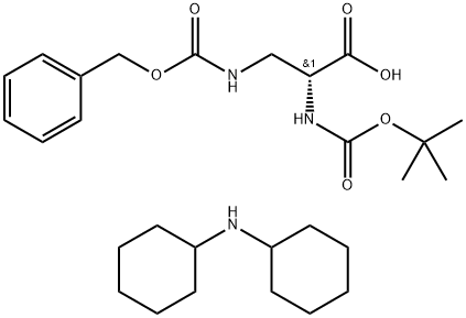 BOC-D-DAP(Z)-OH DCHA Struktur