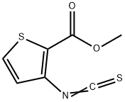 3-イソチオシアナト-2-チオフェンカルボン酸メチル 化学構造式