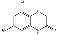 6-氨基-8-氯-4H-1,4-苯并恶嗪-3-酮, 813425-06-8, 结构式