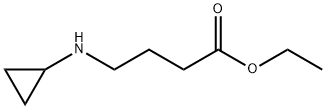 4-(シクロプロピルアミノ)ブタン酸エチル 化学構造式