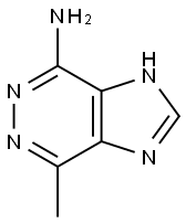 4-メチル-1H-イミダゾ[4,5-d]ピリダジン-7-アミン 化学構造式