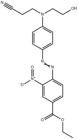 ethyl 4-[[4-[(2-cyanoethyl)(2-hydroxyethyl)amino]phenyl]azo]-3-nitrobenzoate,81367-79-5,结构式