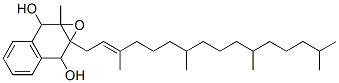 1a-methyl-7a-[(E)-3,7,11,15-tetramethylhexadec-2-enyl]-2,7-dihydronaphtho[2,3-b]oxirene-2,7-diol Structure