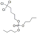 Phosphoric acid dibutyl 5,5,5-trichloropentyl ester Structure