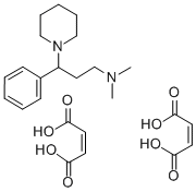 1-Piperidinepropanamine, N,N-dimethyl-gamma-phenyl-, (Z)-2-butenedioat e (1:2),81402-46-2,结构式