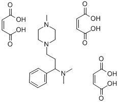 1-Piperazinepropanamine, alpha-phenyl-N,N,4-trimethyl-, (Z)-2-butenedi oate (1:3),81402-48-4,结构式