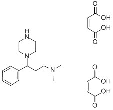 1-(3-Dimethylamino-1-phenylpropyl)piperazine dimaleate,81402-54-2,结构式