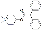 4-diphenylacetoxy-1,1-dimethylpiperidinium Struktur