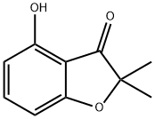 4-HYDROXY-2,2-DIMETHYL-BENZOFURAN-3-ONE Struktur