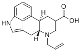 6-Allyl-8beta-carboxyergoline Struktur