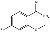 4-BROMO-2-METHOXY-BENZAMIDINE 结构式