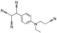 1-[4-[(2-シアノエチル)(エチル)アミノ]フェニル]-1,2,2-エテントリカルボニトリル 化学構造式