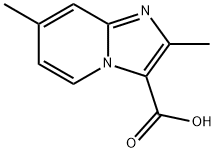 2,7-二甲基咪唑并[1,2-A]吡啶-3-羧酸,81438-53-1,结构式