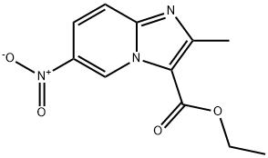 2-甲基-6-硝基-咪唑并[1,2-A]吡啶-3-羧酸乙酯,81438-60-0,结构式