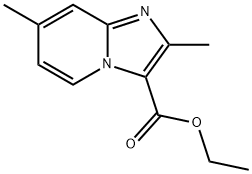 2,7-二甲基咪唑并[1,2-A]吡啶-3-羧酸乙酯, 81448-48-8, 结构式