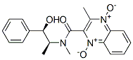 2-Quinoxalinecarboxamide, N-(2-hydroxy-1-methyl-2-phenylethyl)-N,3-dim ethyl-, 1,4-dioxide, (R-(R*,S*))-,81485-17-8,结构式