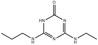 1,3,5-Triazin-2(1H)-one, 4-(ethylamino)-6-(propylamino)- Struktur