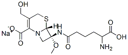 81517-91-1 5-Thia-1-azabicyclo(4.2.0)oct-2-ene-2-carboxylic acid,7-((5-amino-5-ca rboxy-1-oxopentyl)amino)-3-(hydroxymethyl)-7-methoxy-, monosodium salt , (6R-(6alpha,7beta(R*)))-