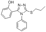 2-(4-Phenyl-5-(propylthio)-4H-1,2,4-triazol-3-yl)phenol Structure