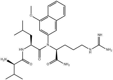 valyl-leucyl-arginine-4-methoxy-2-naphthylamide Structure