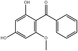 (2,4-ジヒドロキシ-6-メトキシフェニル)フェニルメタノン 化学構造式